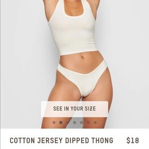 (2 pairs) Skims Dipped Cotton Thong